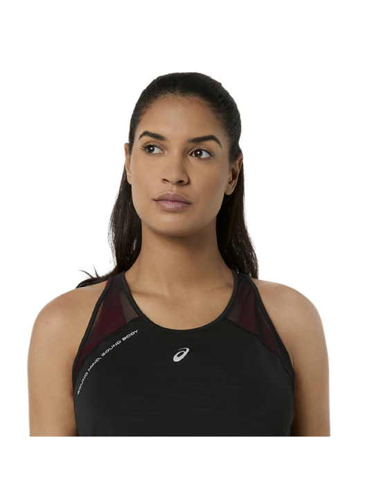 Débardeur de Running ASICS Road Tank Femme Noir
