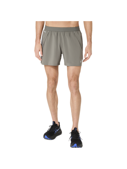 Short de Running ASICS Road 5IN Homme Truffle Grey