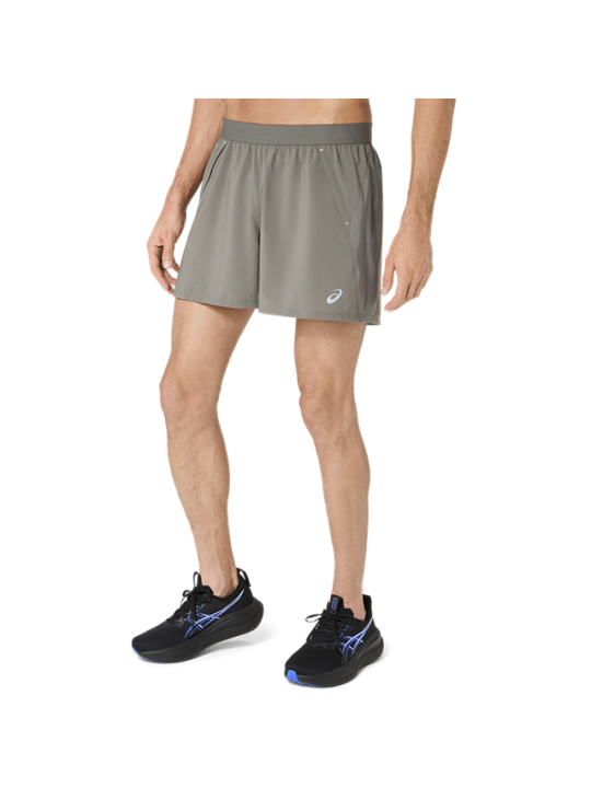 Short de Running ASICS Road 5IN Homme Truffle Grey