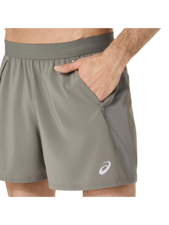 Short de Running ASICS Road 5IN Homme Truffle Grey