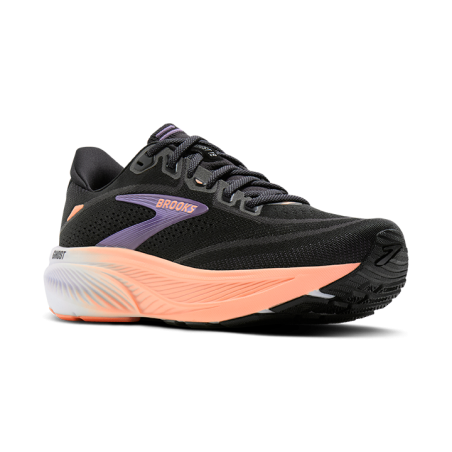 Chaussures Brooks Ghost 18 Femme Black/Mulled Grape/Peach