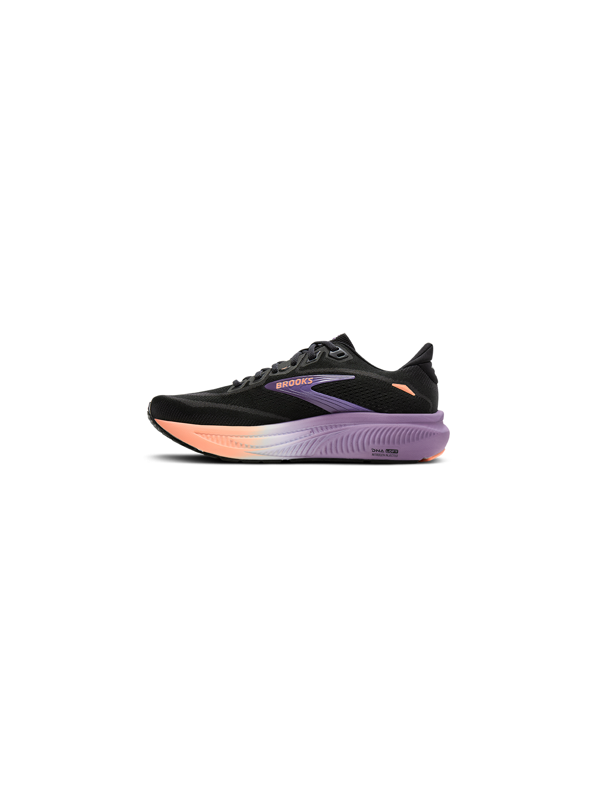 Chaussures Brooks Ghost 18 Femme Black/Mulled Grape/Peach