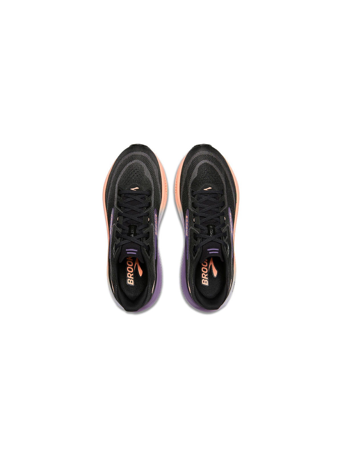 Chaussures Brooks Ghost 18 Femme Black/Mulled Grape/Peach