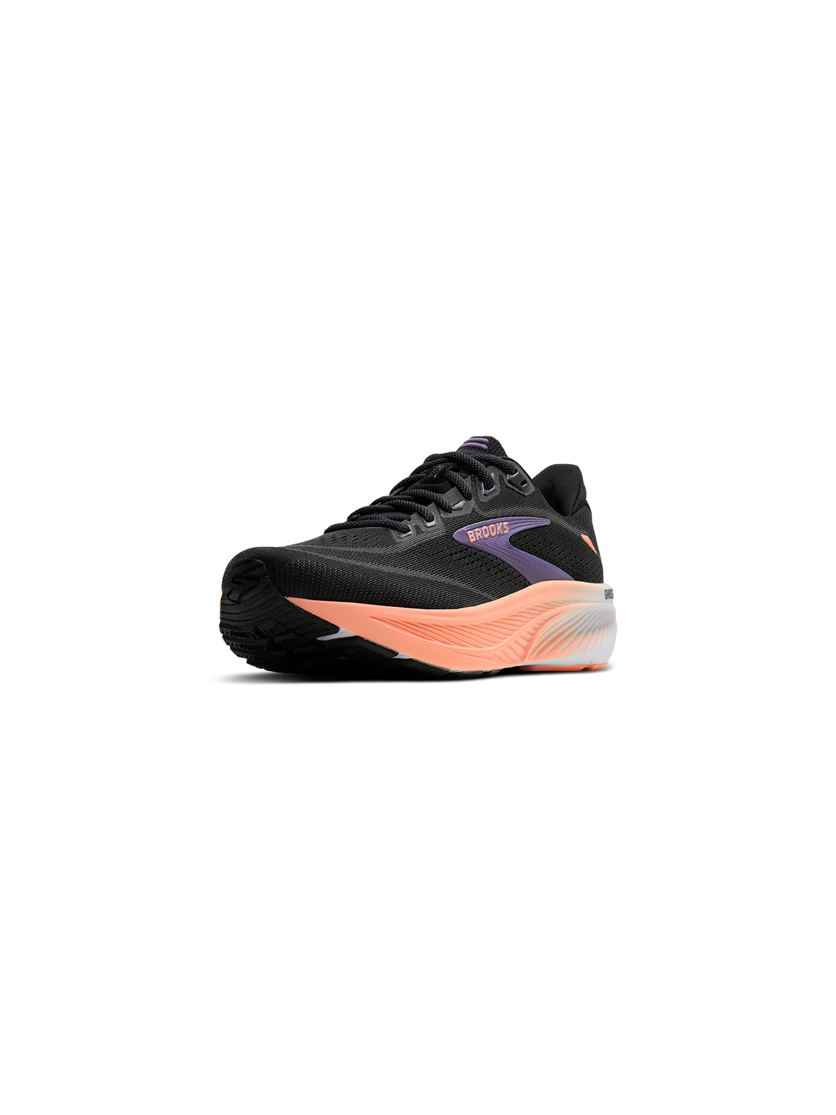 Chaussures Brooks Ghost 18 Femme Black/Mulled Grape/Peach