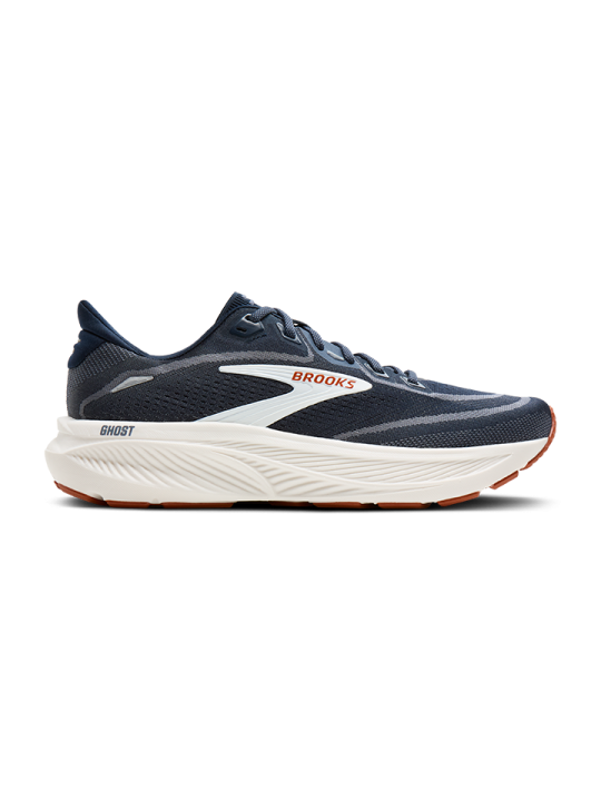 Chaussures Brooks Ghost 18 Homme Navy Blazer/Red Earth/Blue