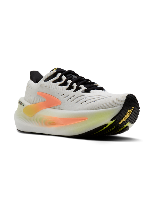 Chaussures Brooks Glycerin Max Femme White/Cyber Yellow/Nightlife