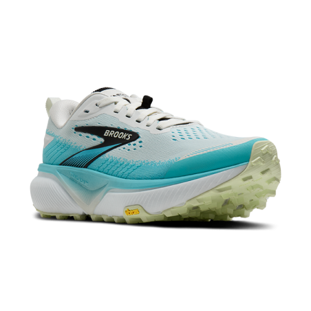 Chaussures Trail Brooks Cascadia 20 Femme Blanc Bleu Noir