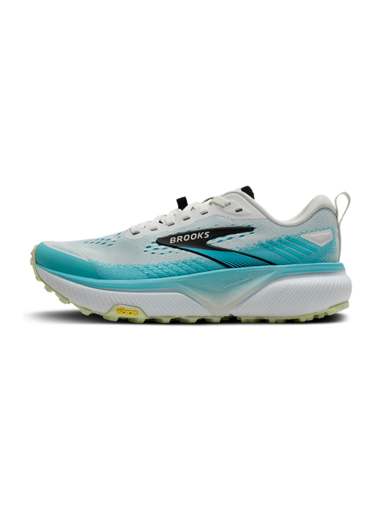 Chaussures Trail Brooks Cascadia 20 Femme Blanc Bleu Noir