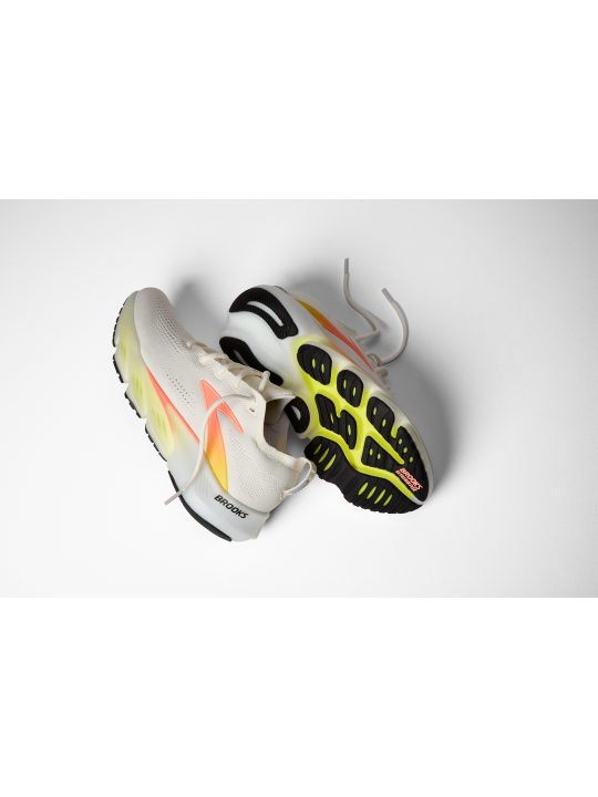Chaussures Brooks Glycerin Flex Femme White/Peach/Nightlife