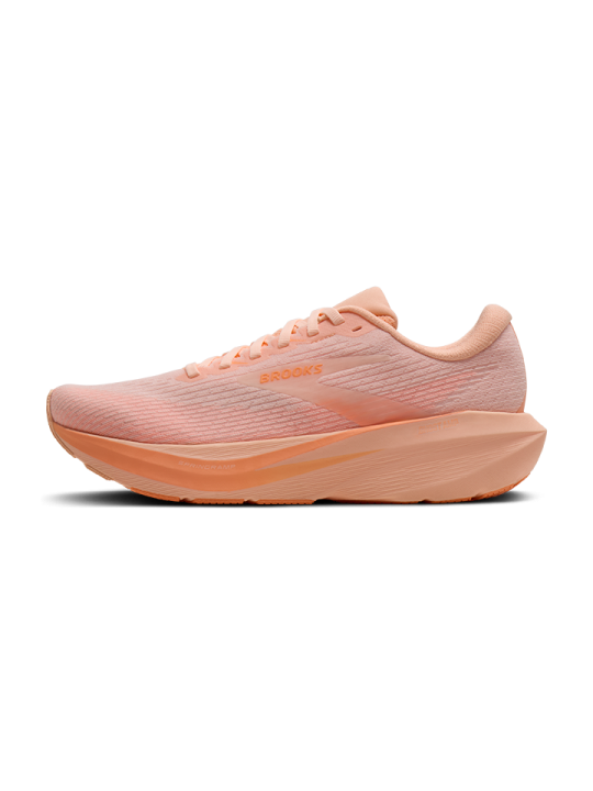 Chaussures Running Brooks Ghost Amp Femme Peach White