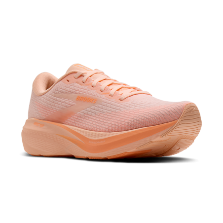 Chaussures Running Brooks Ghost Amp Femme Peach White