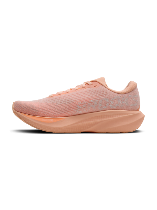 Chaussures Running Brooks Ghost Amp Femme Peach White