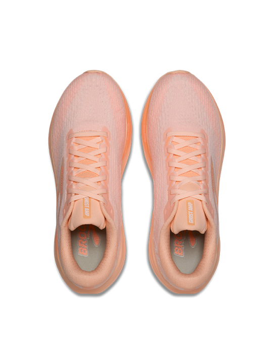 Chaussures Running Brooks Ghost Amp Femme Peach White