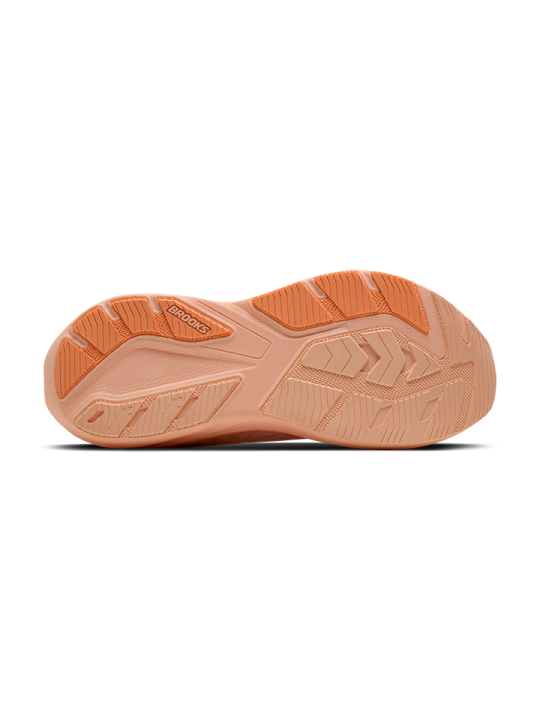 Chaussures Running Brooks Ghost Amp Femme Peach White