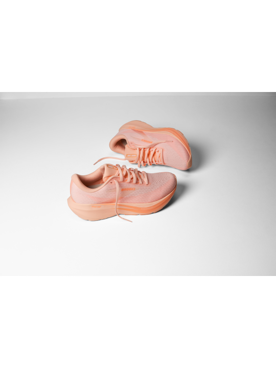 Chaussures Running Brooks Ghost Amp Femme Peach White