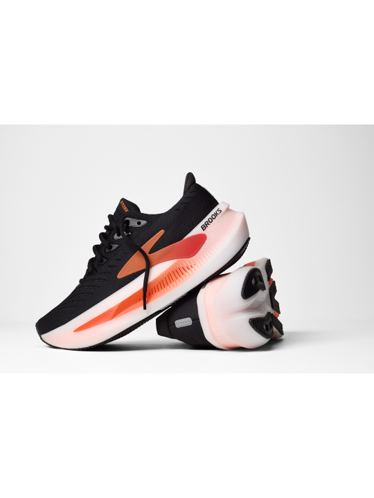 Chaussures Brooks Glycerin Max Homme Black/Tigerlilly/Orange