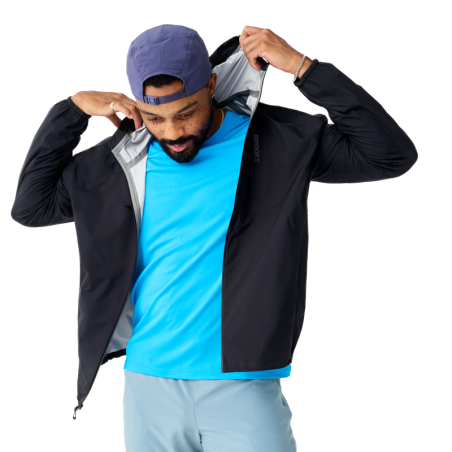 Veste Imperméable Running Homme Canopy Black Brooks | 20K/20K
