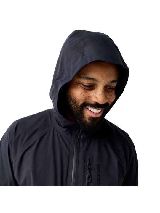 Veste Imperméable Running Homme Canopy Black Brooks | 20K/20K