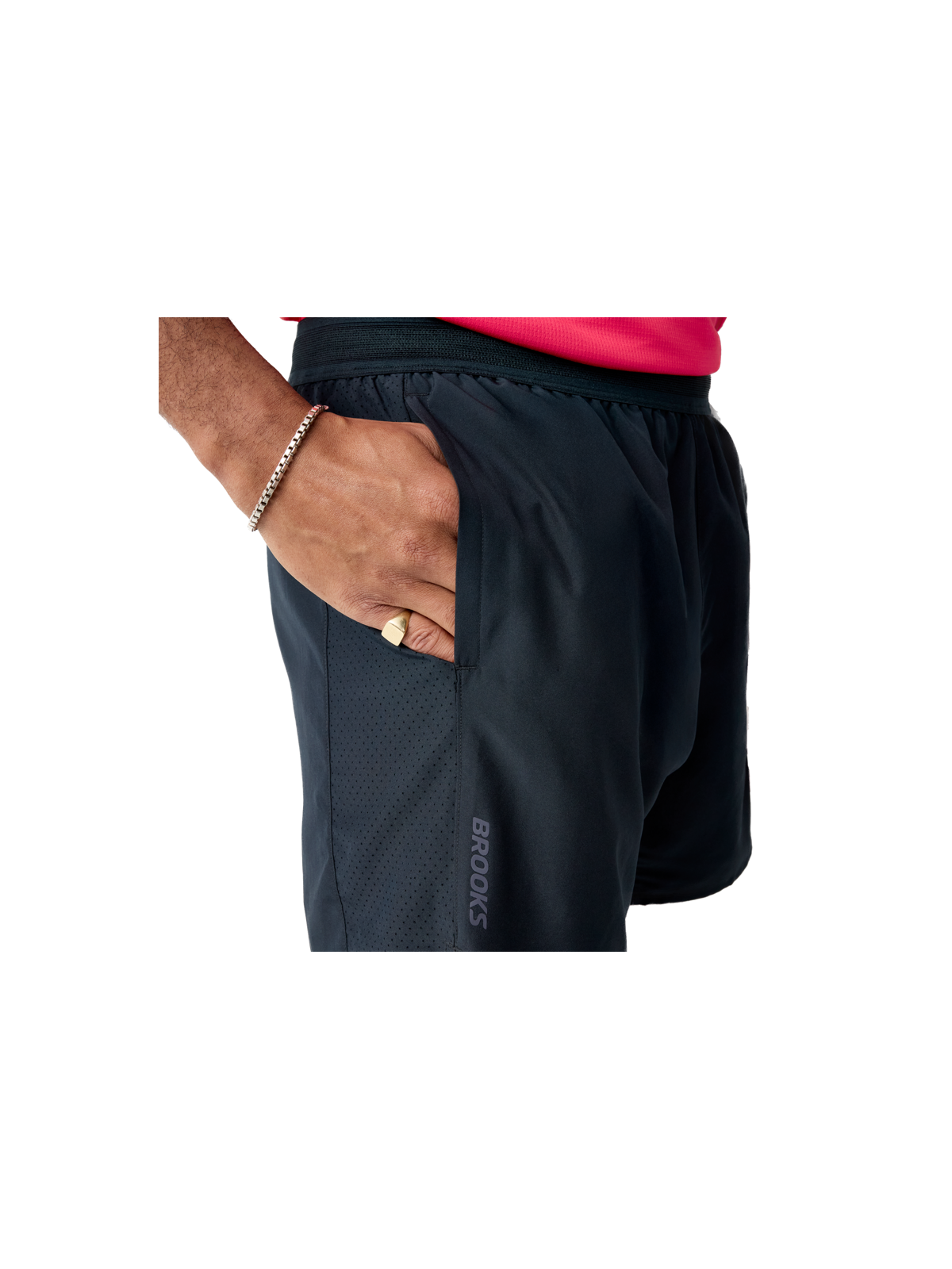 Short 2-en-1 Brooks Dash Homme Noir - Course & Gym