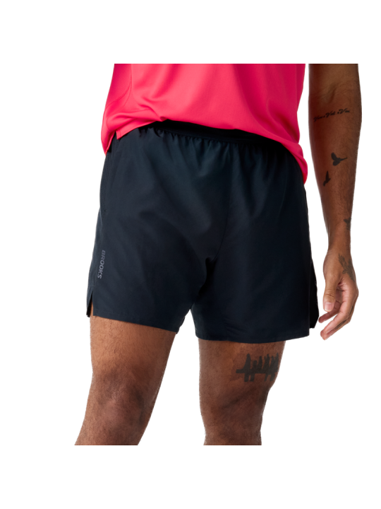 Short 2-en-1 Brooks Dash Homme Noir - Course & Gym