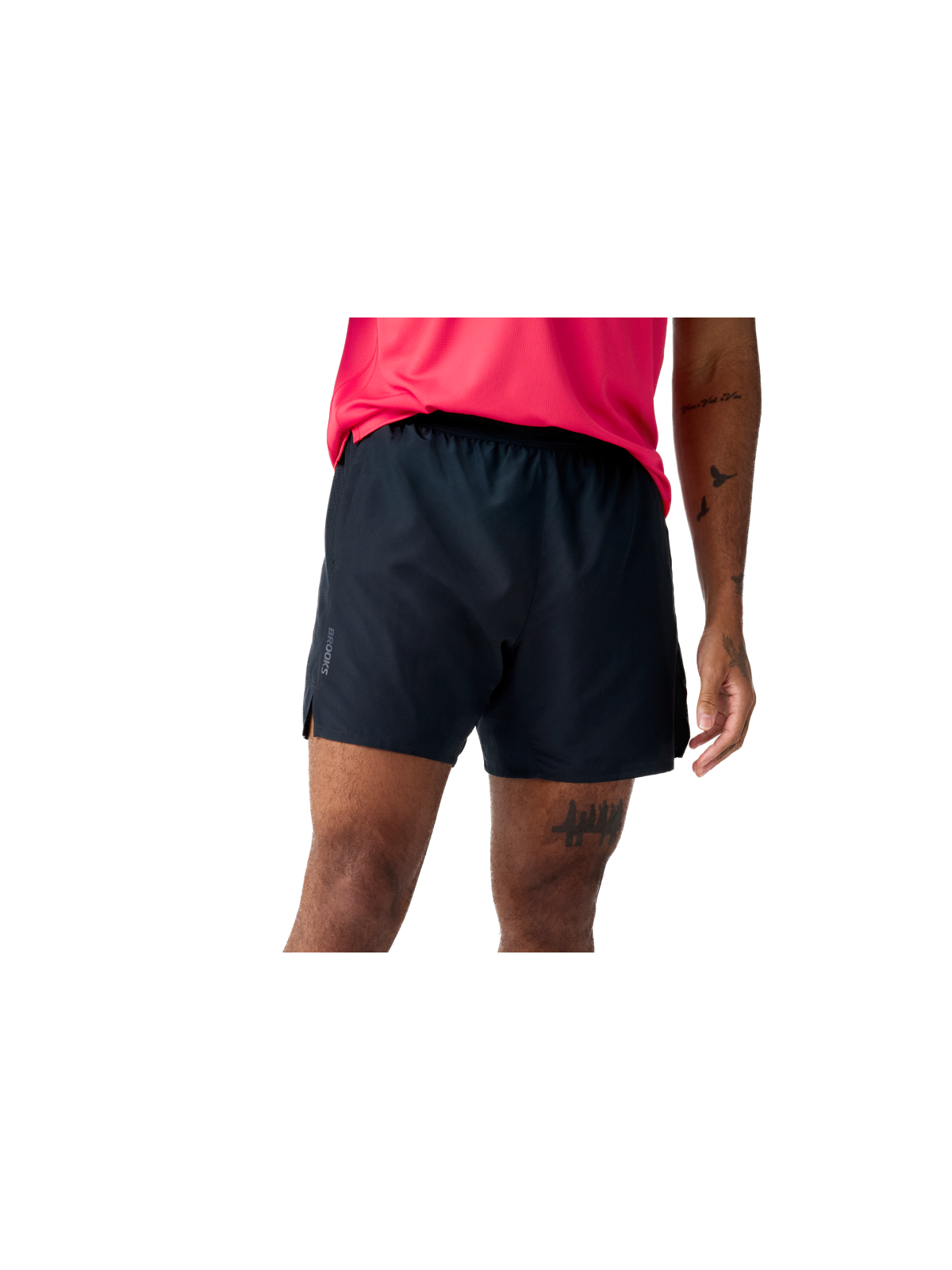 Short 2-en-1 Brooks Dash Homme Noir - Course & Gym