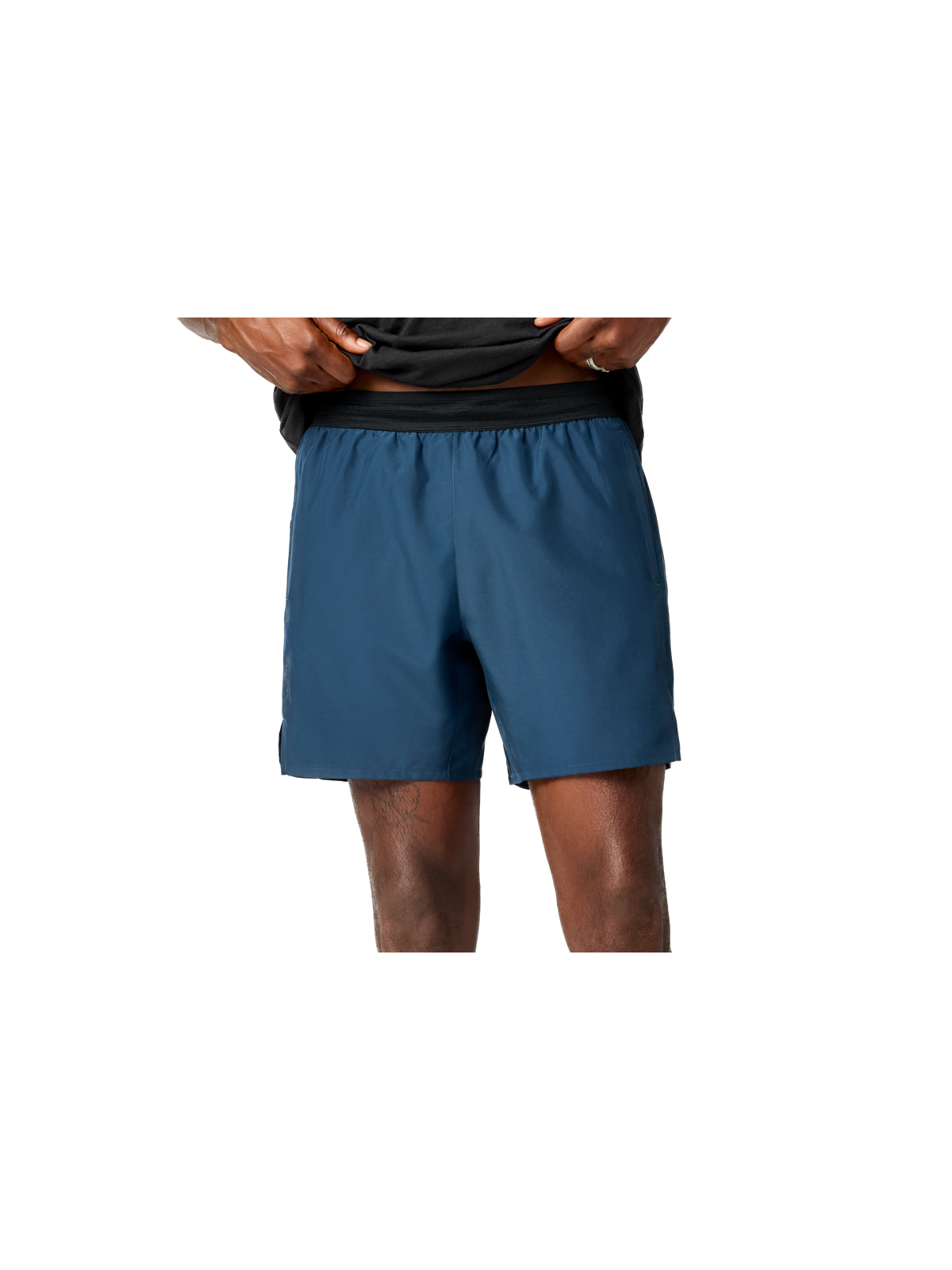 Short 2-en-1 Brooks Dash Homme Indigo Black - Running & Gym