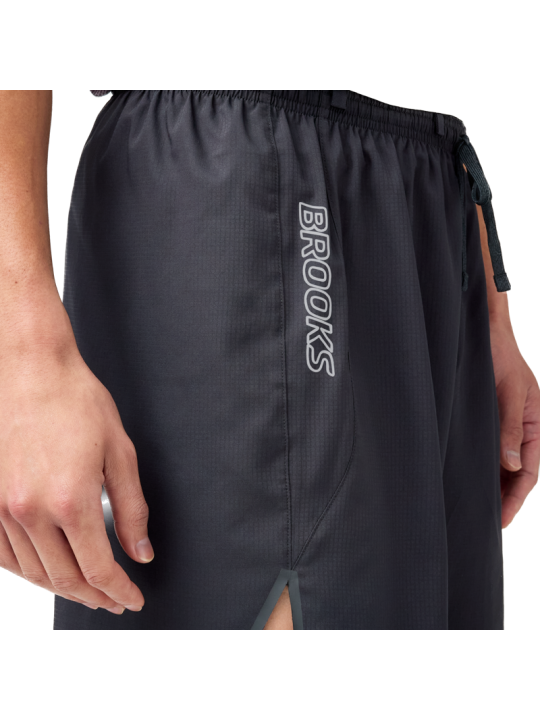Short de Trail Brooks Cascadia Homme Noir - 5 Pouces