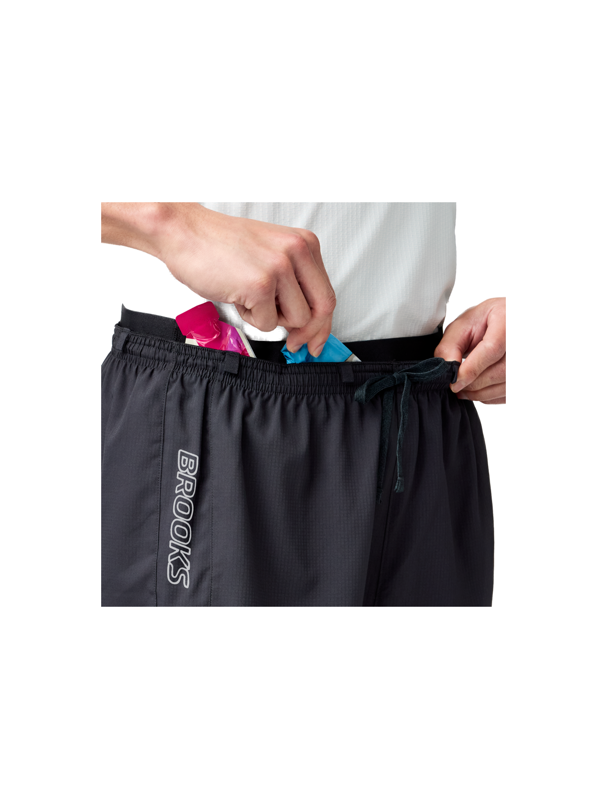Short de Trail Brooks Cascadia Homme Noir - 5 Pouces