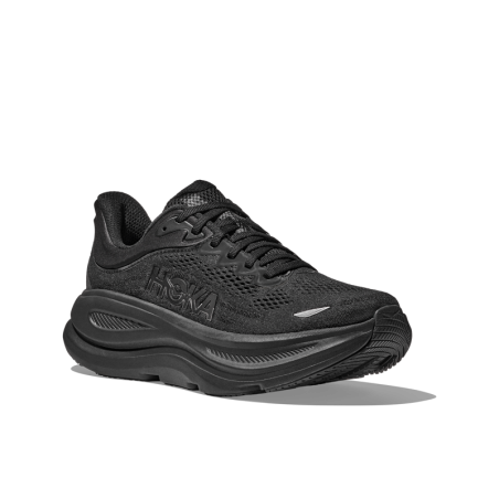 Chaussures Hoka BONDI 9 WIDE Femme BLACK / BLACK