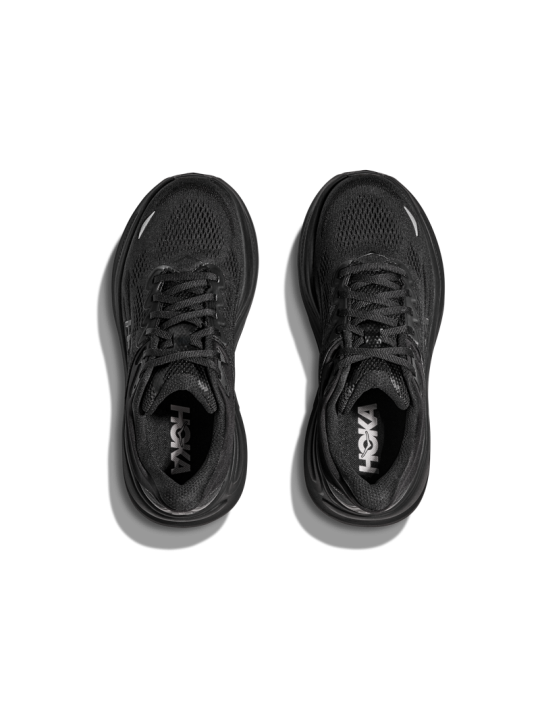 Chaussures Hoka BONDI 9 WIDE Femme BLACK / BLACK