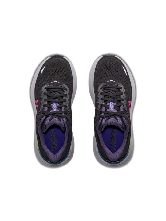 Chaussures Hoka BONDI 9 Femme BLACK / NEON DRAGONFRUIT