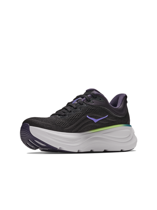 Chaussures Hoka BONDI 9 Femme BLACK / NEON DRAGONFRUIT