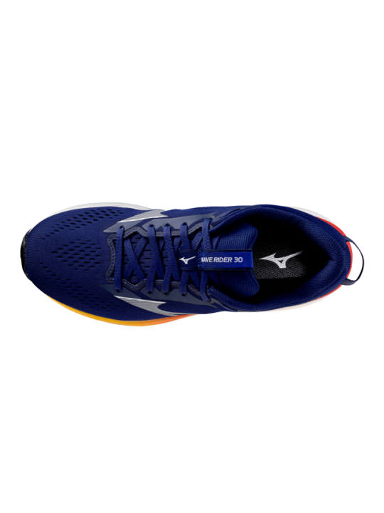 Chaussures de Running Mizuno Wave Rider 30 Homme Bleu Or