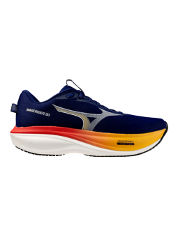 Chaussures de Running Mizuno Wave Rider 30 Homme Bleu Or