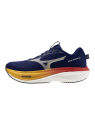 Chaussures de Running Mizuno Wave Rider 30 Homme Bleu Or