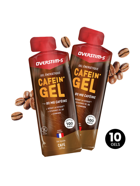 Gel Énergétique CAFEIN GEL OVERSTIM'S Café 80mg | Référence 3076S