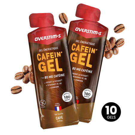 Gel Énergétique CAFEIN GEL OVERSTIM'S Café 80mg | Référence 3076S