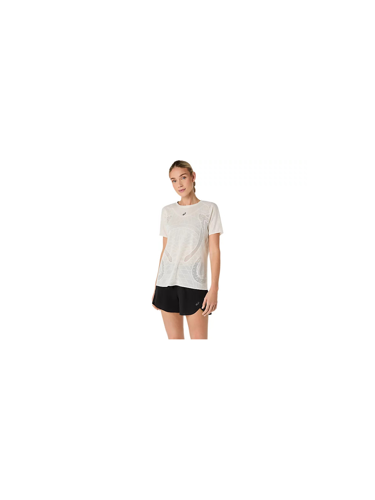 ASICS METARUN SS TOP Femme — CREAM | Haut running respirant — 2012D418-100