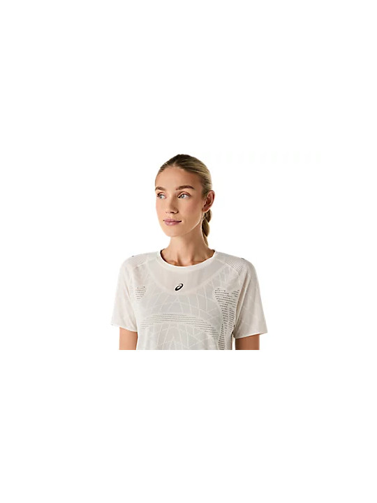 ASICS METARUN SS TOP Femme — CREAM | Haut running respirant — 2012D418-100