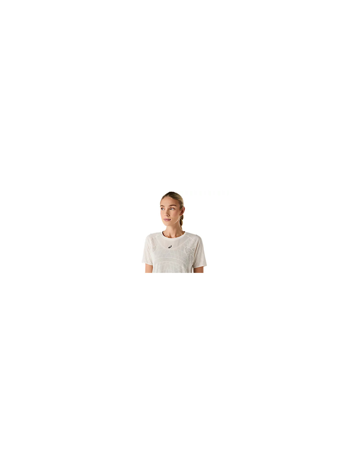 ASICS METARUN SS TOP Femme — CREAM | Haut running respirant — 2012D418-100