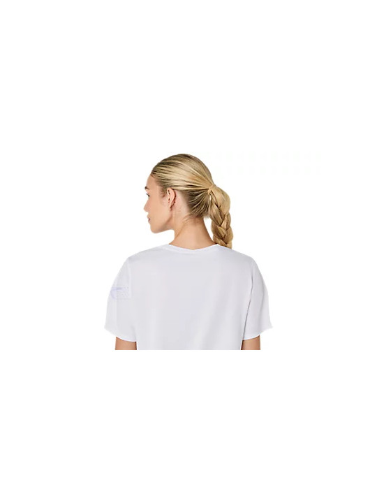 T-Shirt de Running ASICS Icon SS Top Femme Blanc