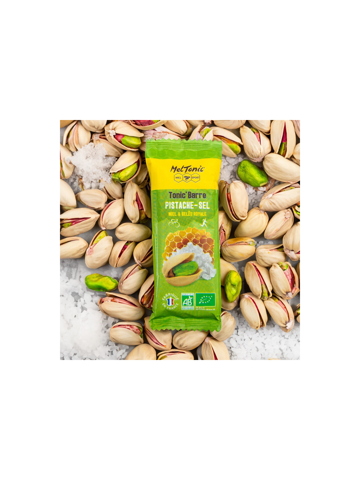 Barre Énergétique Bio Pistache & Fleur de Sel Meltonic