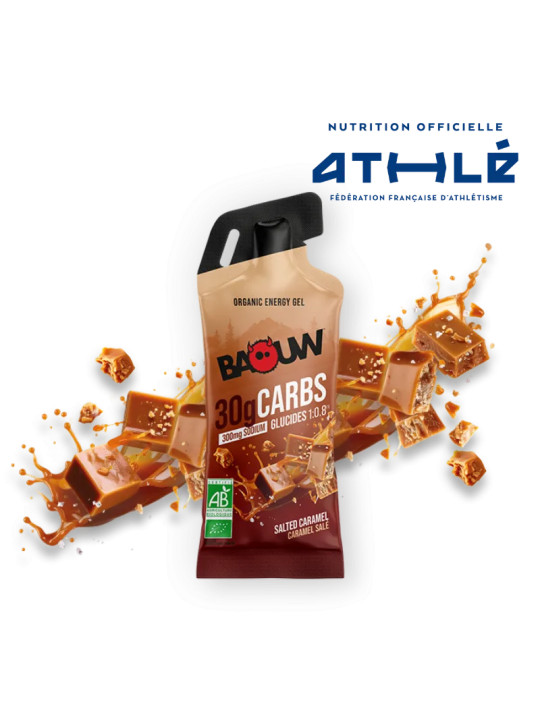 Gel Énergétique Bio Caramel Salé Baouw (Stick 44g) | Endurance
