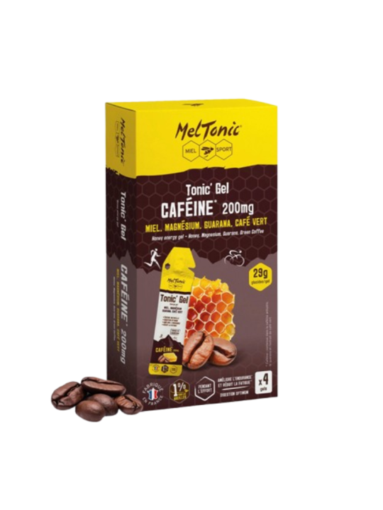Gel Énergétique Caféine 200mg Meltonic Étui de 4 Gels