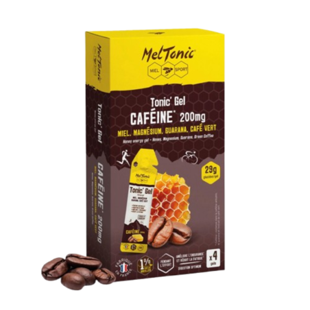 Gel Énergétique Caféine 200mg Meltonic Étui de 4 Gels