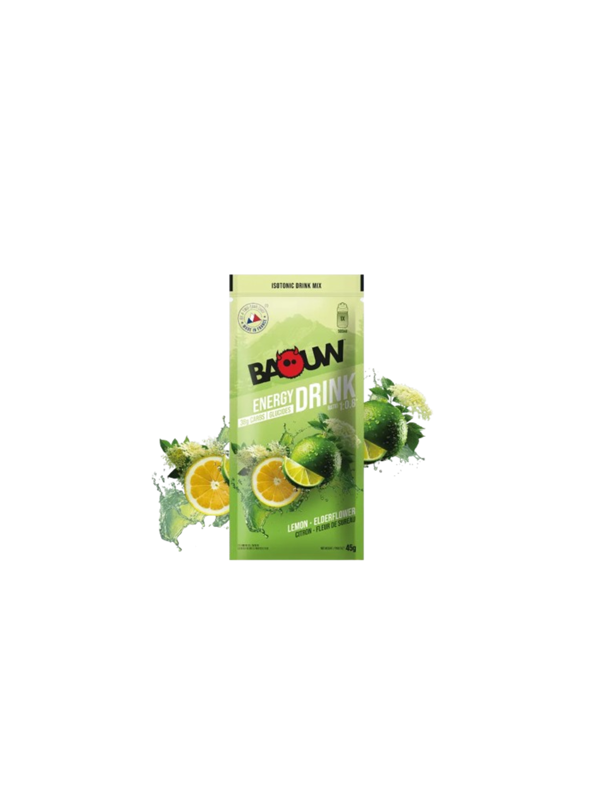 Boisson Isotonique Bio Citron Fleur de Sureau Baouw 45g