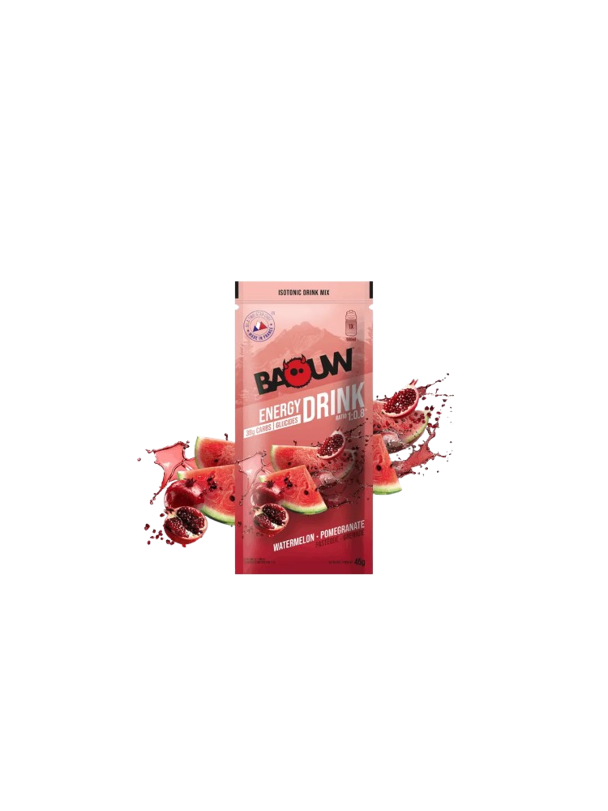 Boisson Isotonique Bio Pastèque Grenade Baouw 45g
