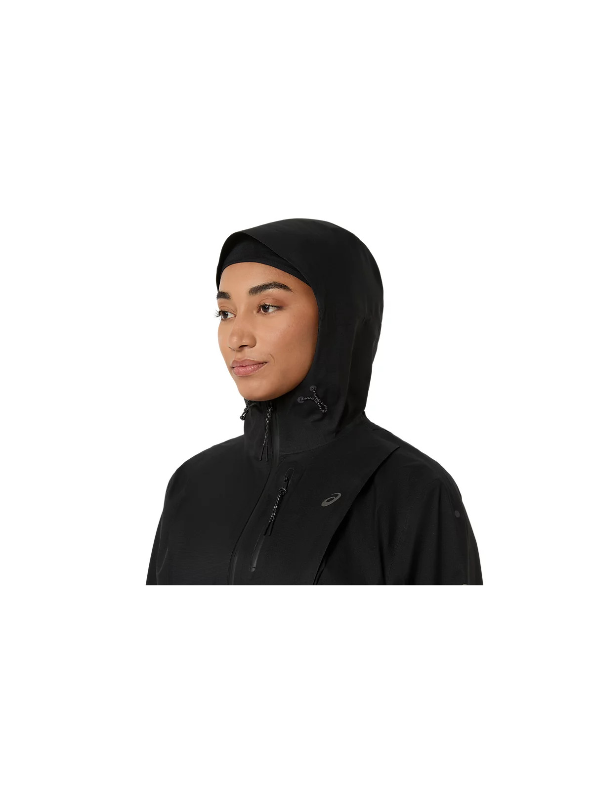 Veste Imperméable ASICS Fujitrail Elite Femme Noire