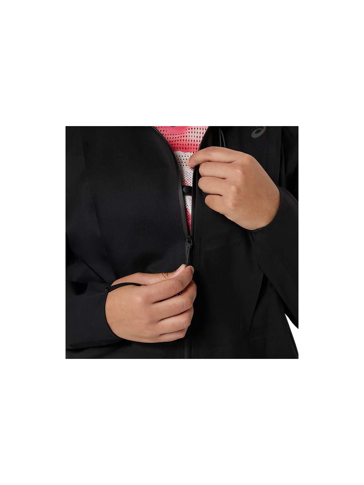 Veste Imperméable ASICS Fujitrail Elite Femme Noire