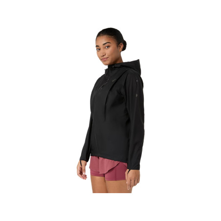 Veste Imperméable ASICS Fujitrail Elite Femme Noire